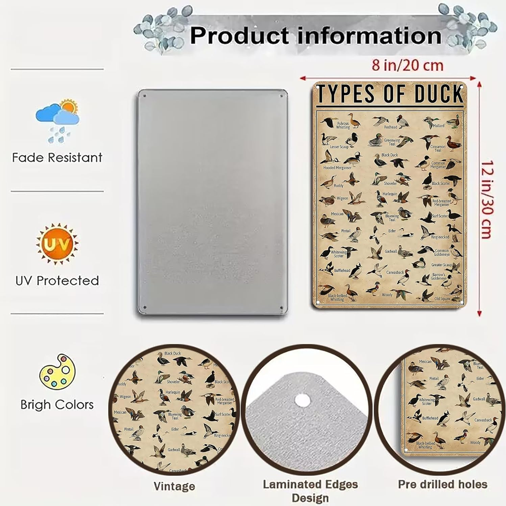 Idun Fresh Water Gamefish Knowledge Tin Sign GG