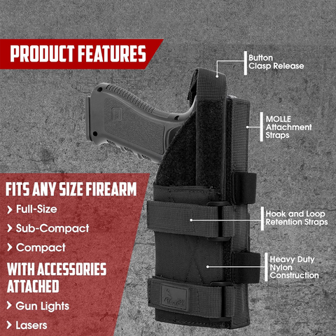 Bragi Gun Holster Molle Modular Belt Pistol Holster GG