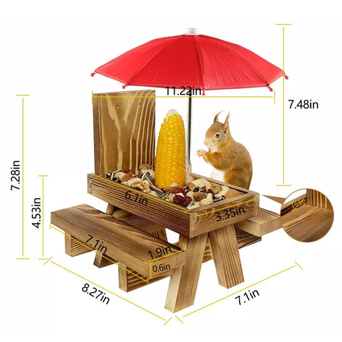 Triassic Squirrel Feeder Table GG