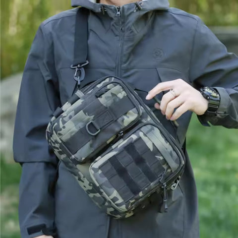 Forseti Molle 600D Hiking Travel Climbing Fishing Sling Crossbody Trekking GG