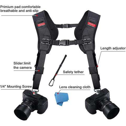 Hera Camera Shoulder Double Strap Harness GG