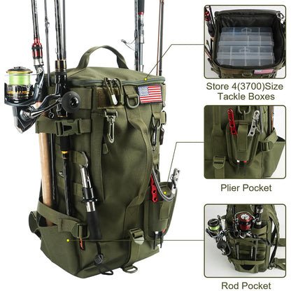 Forseti Large Capacity Fishing Gear Storage Backpack GG