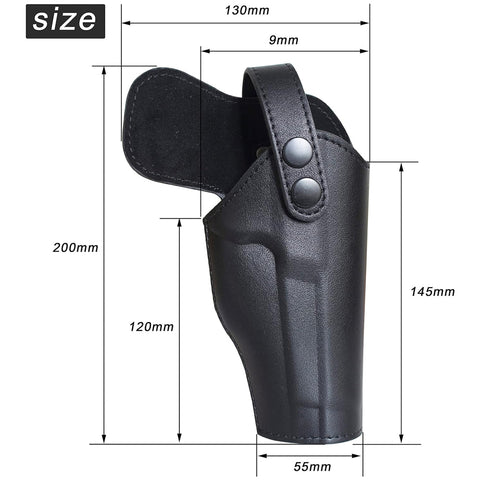 Bragi Outdoor Tactical Gun Belt Holster with Pocket GG