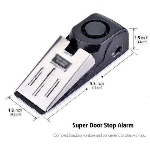 Triassic Door Stop Alarm with 120DB Siren GG