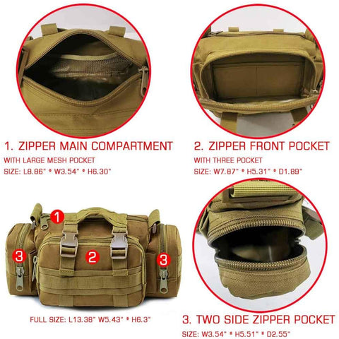 Anicetus Small Tactical Duffle Bag Men GG