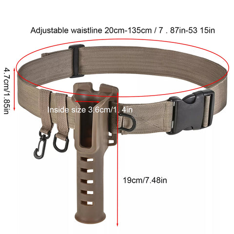 Triassic Fishing Waist Belt Rod Holder GG