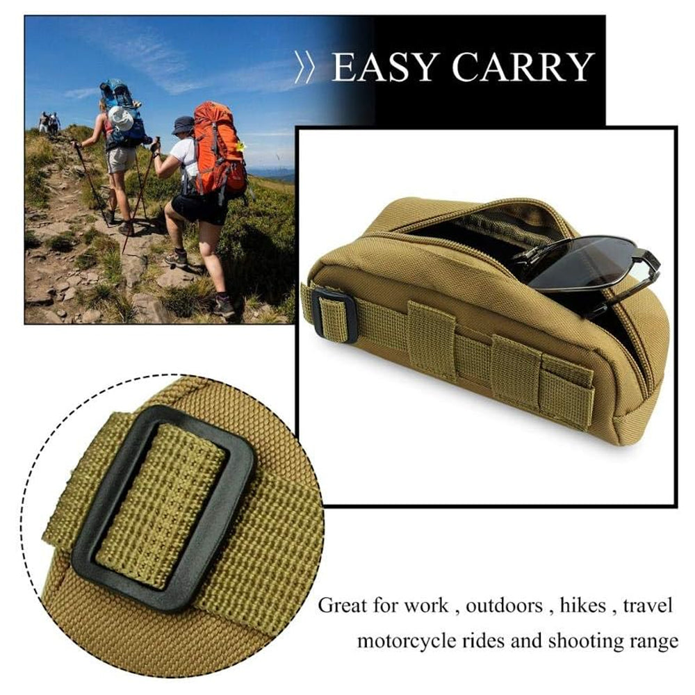 Idun Outdoor Hunting Sunglasses Case Molle Pouch Goggles GG