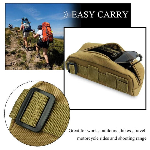 Idun Outdoor Hunting Sunglasses Case Molle Pouch Goggles GG