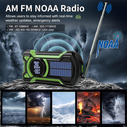 Vidar Solar Emergency Weather Radio Bluetooth GG
