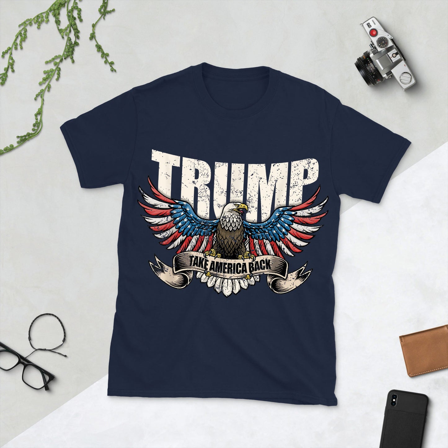 Trump TAKE AMERICA BACK! V2 Unisex Short-Sleeve T-Shirt