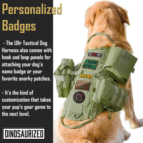 Ullr Tactical Dog Harness with Pouches GG