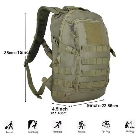 Idun 20L Waterproof Travel Outdoor Tactical Backpack GG