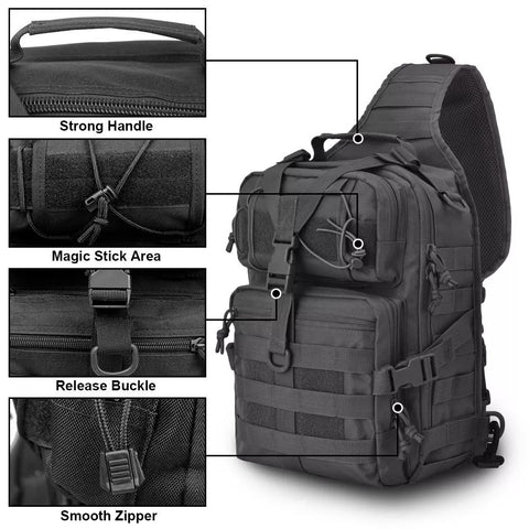 Anicetus Tactical Sling Backpack Bag GG