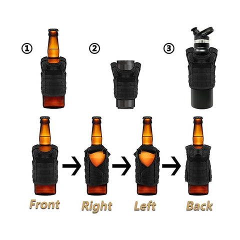 Vidar tactical beer bottle Lid beverage bottle Vest GG