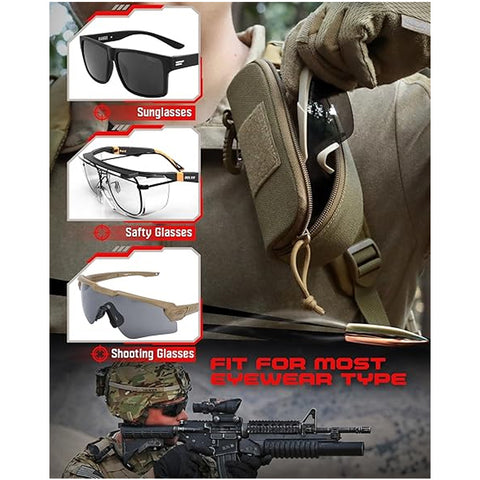 Vidar 1000D Nylon Tactical Molle Glasses Pouch GG