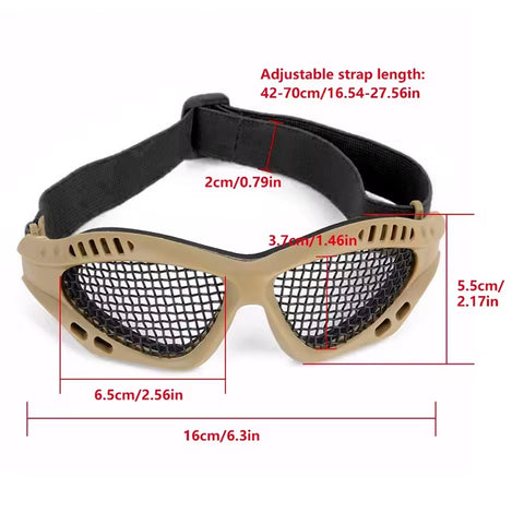 Forseti Tactical Paintball Goggles Eyewear Steel Wire GG