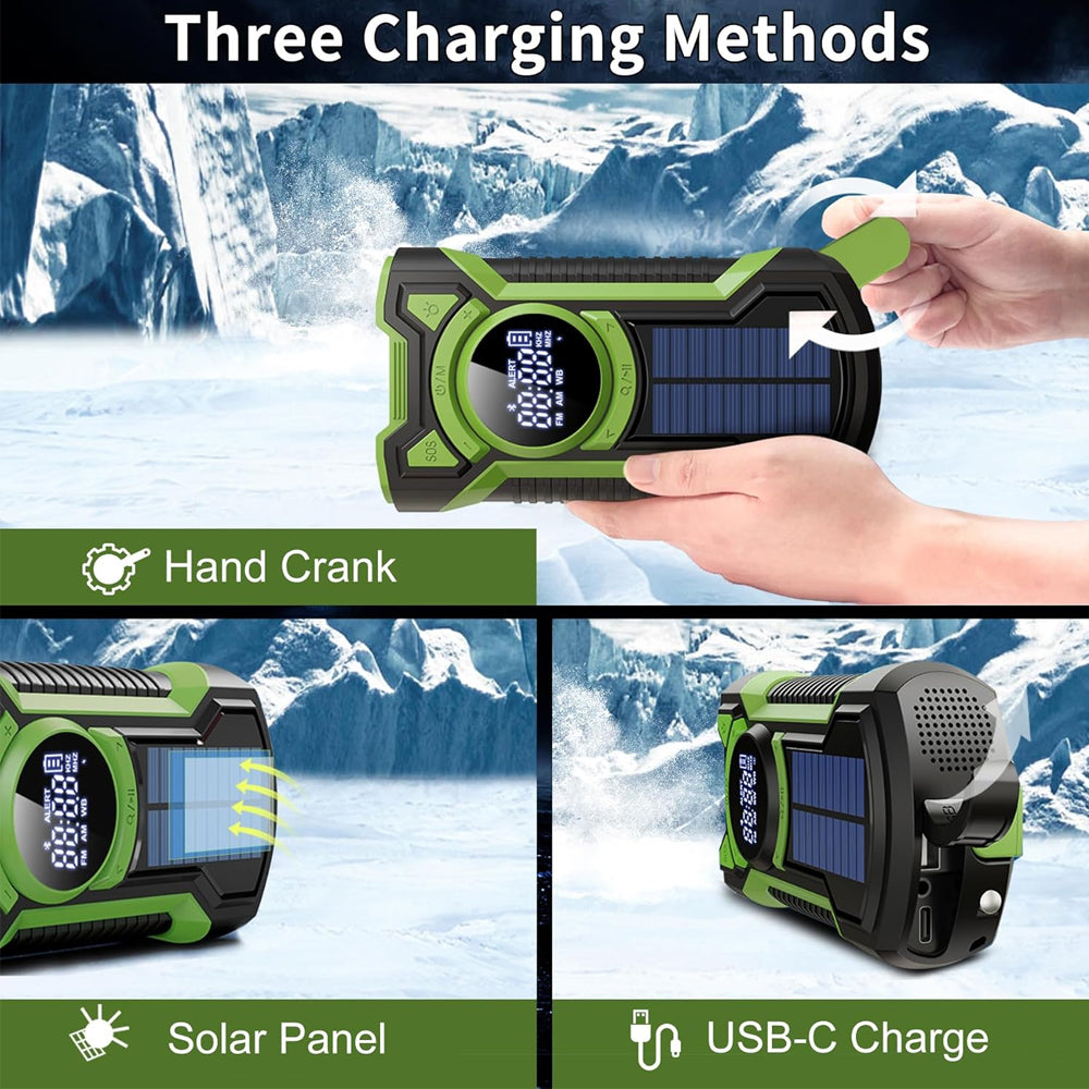 Vidar Solar Emergency Weather Radio Bluetooth GG