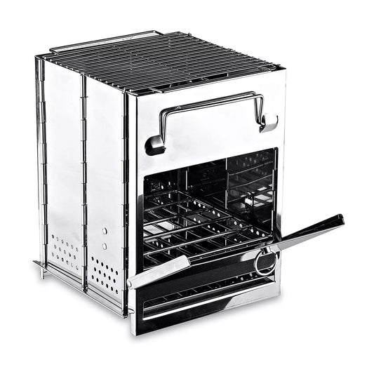 Hephaestus Wood Burning Camp Stove Folding Stainless Steel GGs