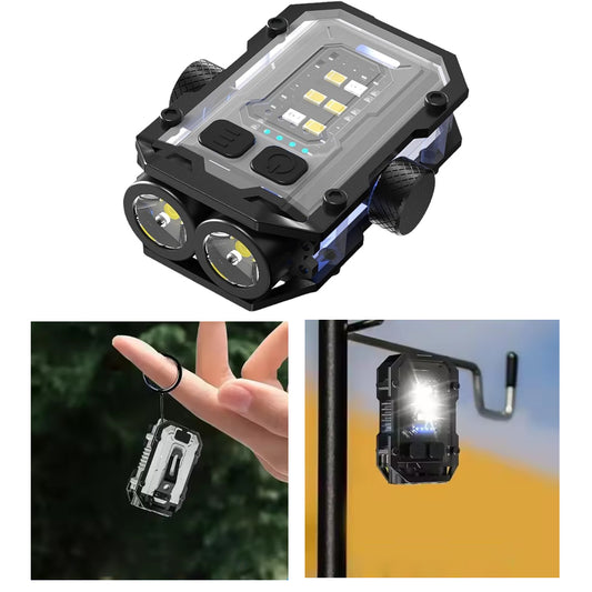 Vidar Mini Keychain Flashlight Dual LED Torch GGi