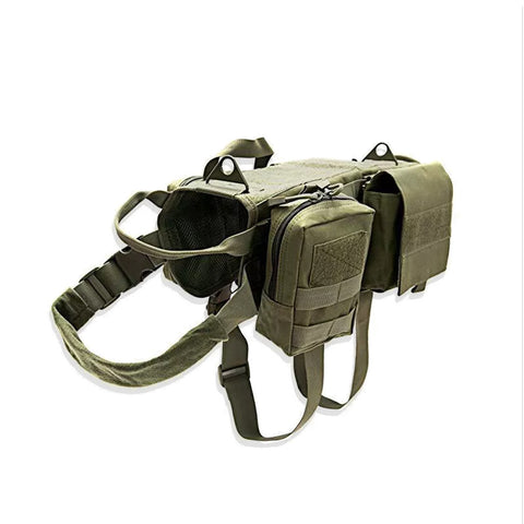 Ullr Tactical Dog Harness with Pouches GG