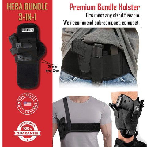 Hera Bundle Belly Band Shoulder Ankle Holster GG