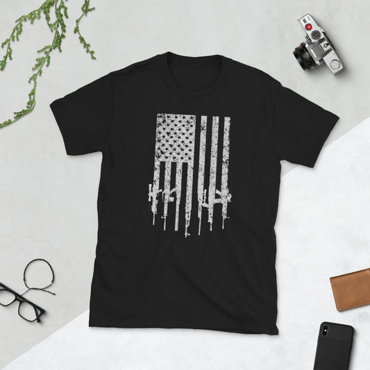 All rifles flag Short-Sleeve Unisex T-Shirt