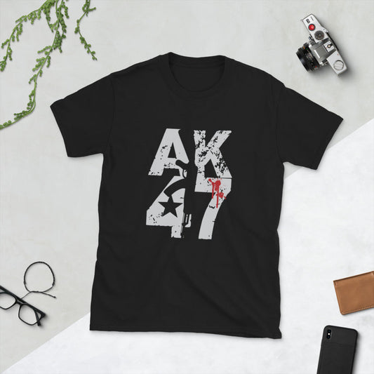 AK47 Bloody Short-Sleeve Unisex T-Shirt