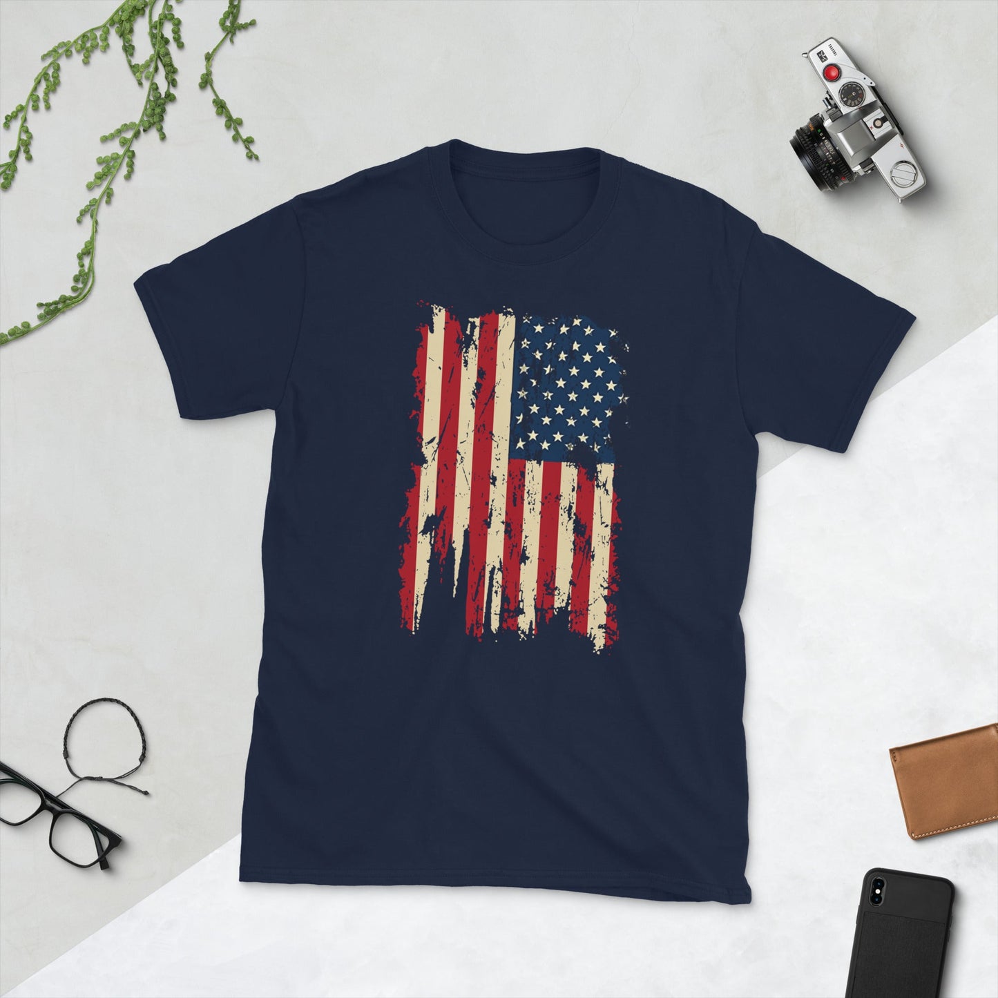 American Flag Old Glory Flag Short-Sleeve Unisex T-Shirt