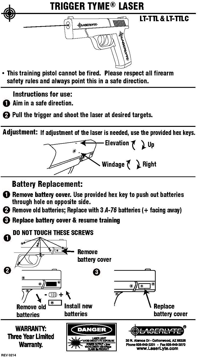 Reactive Laser Shooting and Dry Fire Practice: Quick Tyme Laser Trainer Target with Point of Impact Display