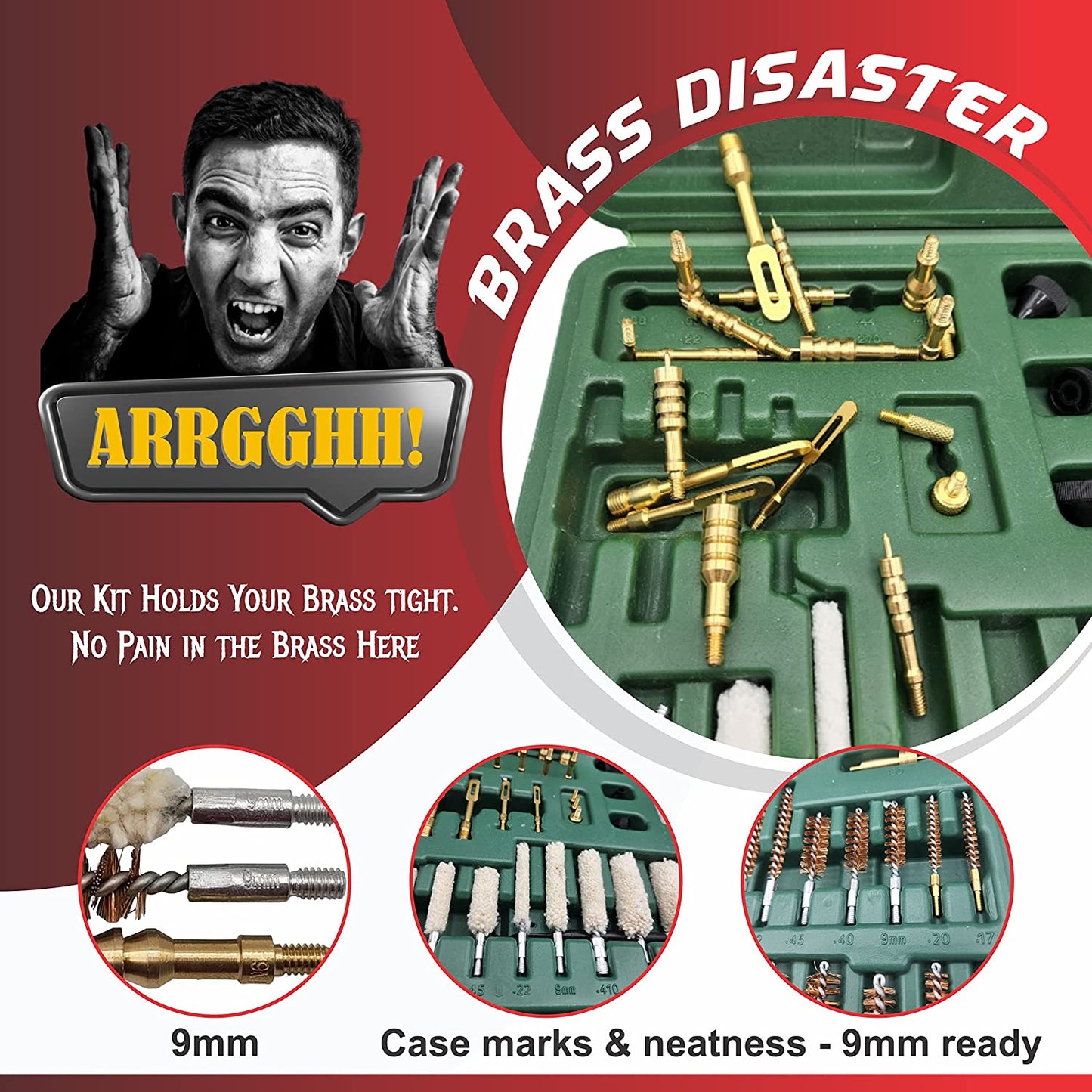Upgraded Universal Gun Cleaning Kit for Guns