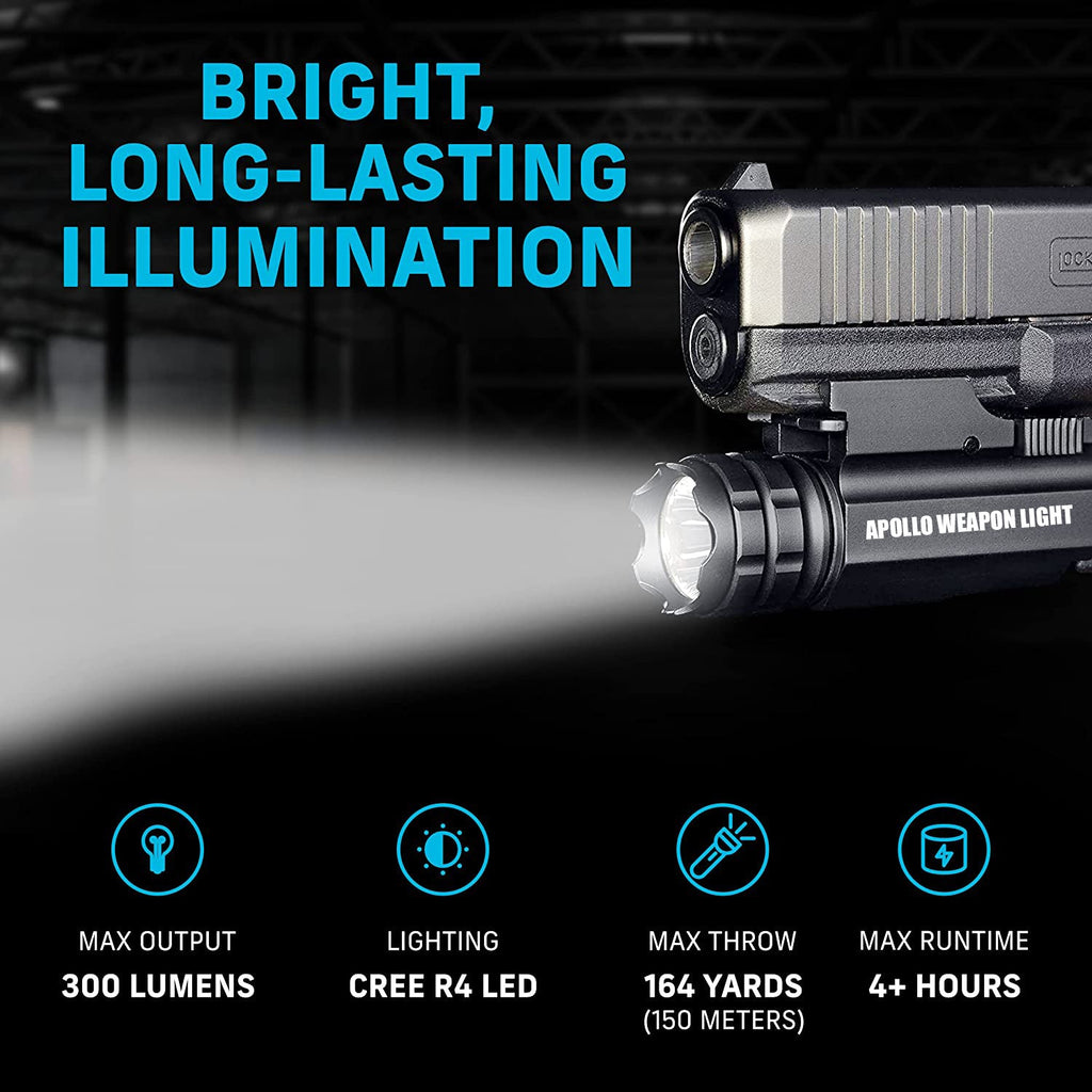 Apollo Flashlight Apollo Weapon Light – Dinosaurized Store